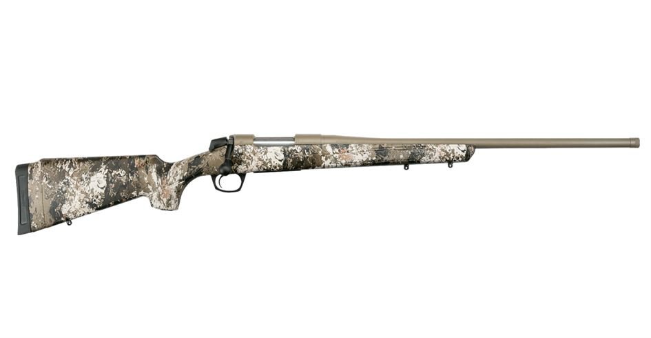 CVA Cascade Veil Alpine Camo/Sniper Gray Cerakote Threaded Barrel Bolt Action Rifle – 6.5 Creedmoor – 22in